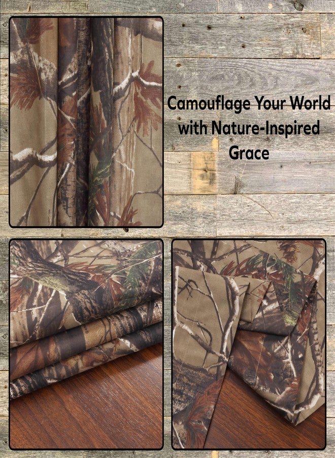VISI-ONE Realtree All Purpose Camouflage Rod Pocket Window Curtains, Set of 2 Panels (42"x87" Inch) - Camo Drapes in Forest and Rustic Theme, Perfect for Bedroom, Farmhouse, Living Room, Cabin, and Kitchen - Image 5